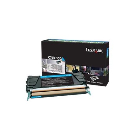 TONER ORYGINALNY LEXMARK C748H1CG CYAN 10000 STRON