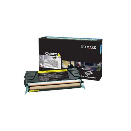 TONER ORYGINALNY LEXMARK C748H1YG YELLOW 10000 STRON