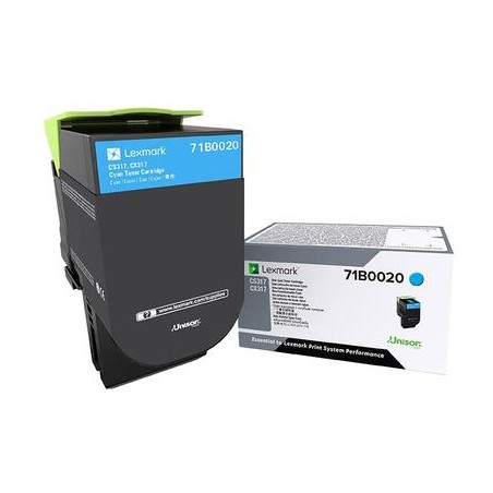 TONER ORYGINALNY LEXMARK 71B0020 CYAN 2300 STRON