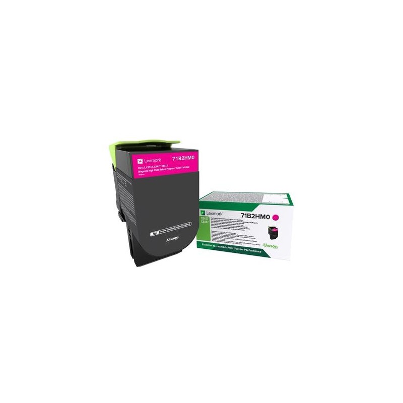 TONER ORYGINALNY LEXMARK 71B2HM0 MAGENTA 3500 STRON