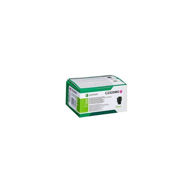 TONER ORYGINALNY LEXMARK C2320M0 MAGENTA 1000 STRON