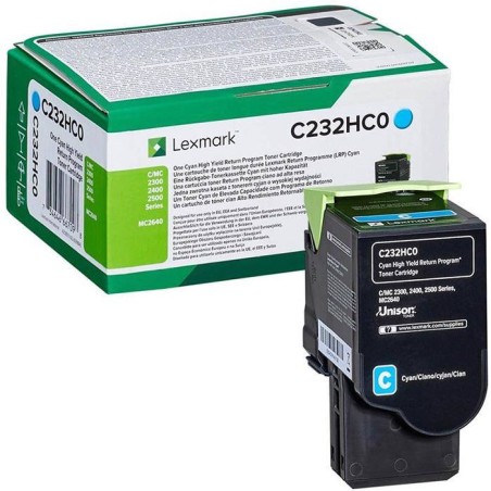 TONER ORYGINALNY LEXMARK C232HC0 CYAN 2300 STRON