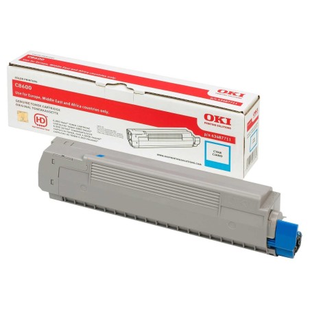 TONER ORYGINALNY OKI C8600-TCTYPC 43487711 CYAN 6000 STRON