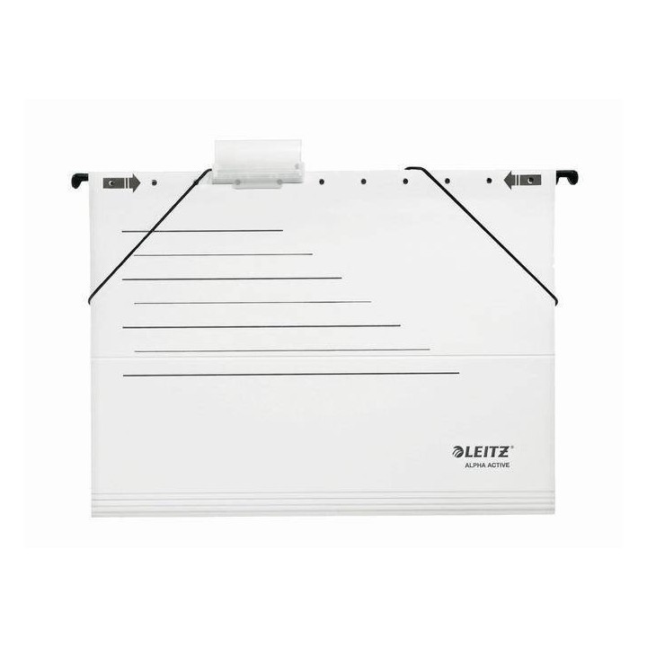 TECZKA Z PERFORACJĄ ZAWIESZKOWA Z GUMKĄ A4 LEITZ ALPHA ACTIVE 19253101 BIAŁA 1SZT