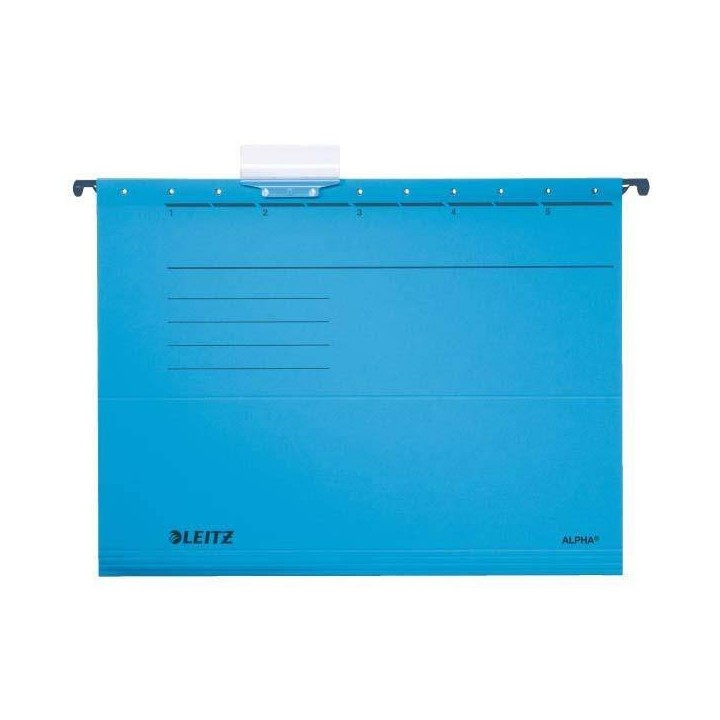 TECZKA Z PERFORACJĄ ZAWIESZKOWA A4 LEITZ ALPHA 19850135 NIEBIESKA KARTON 230G