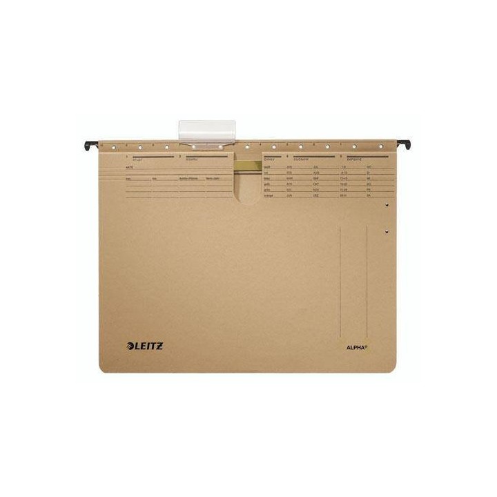 TECZKA Z PERFORACJĄ ZAWIESZKOWA A4 LEITZ ALPHA 19150000 SIARCZANOWA KARTON 230G