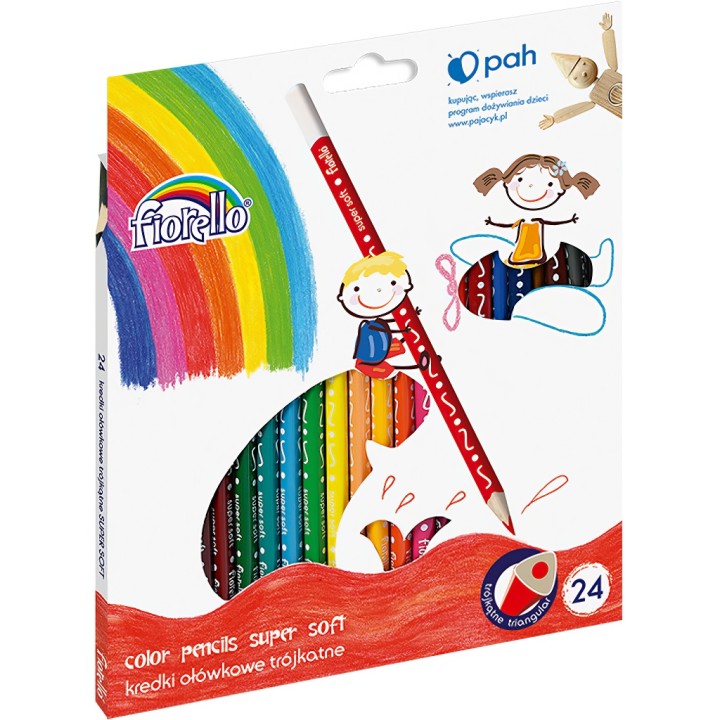 Kredki trójkątne FIORELLO SUPER SOFT