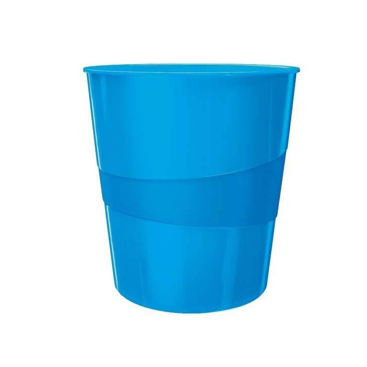 KOSZ NA ŚMIECI 15L LEITZ WOW 52781036 NIEBIESKI METALICZNY