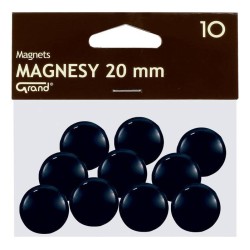 MAGNESY 20MM GRAND 130-1687 CZARNE 10SZT