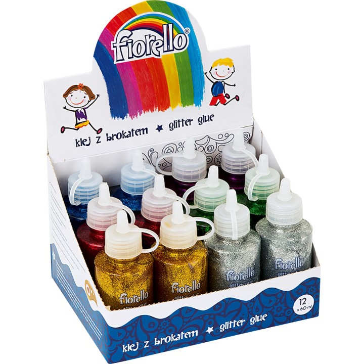 kleje z brokatem