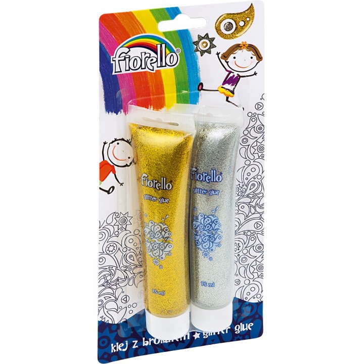 kleje z brokatem