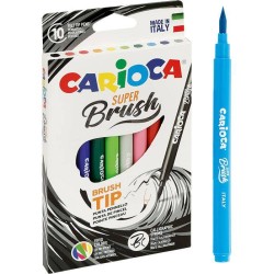 FLAMASTRY Z PĘDZELKIEM CARIOCA 42937 BRUSH TIP 160-2165 MIX*10SZT