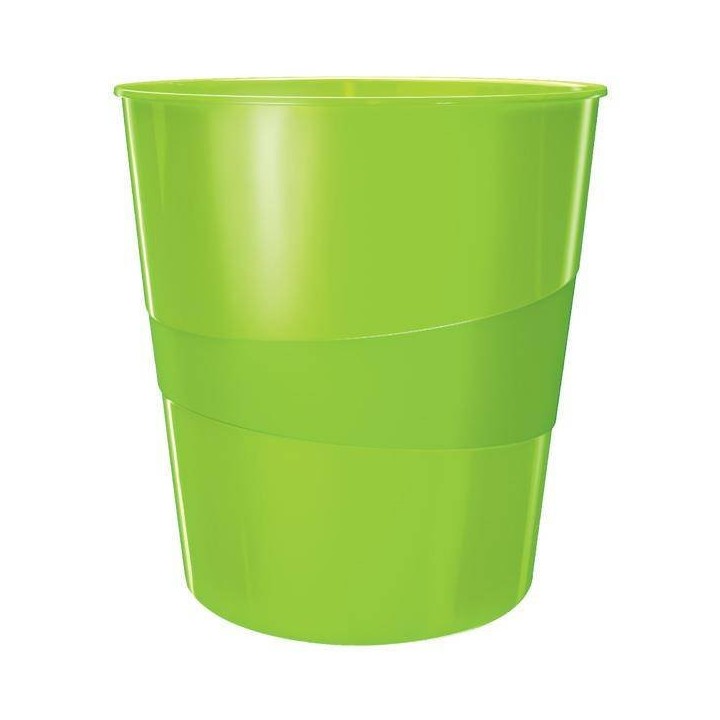 KOSZ NA ŚMIECI 15L LEITZ WOW 52781054 ZIELONY METALICZNY