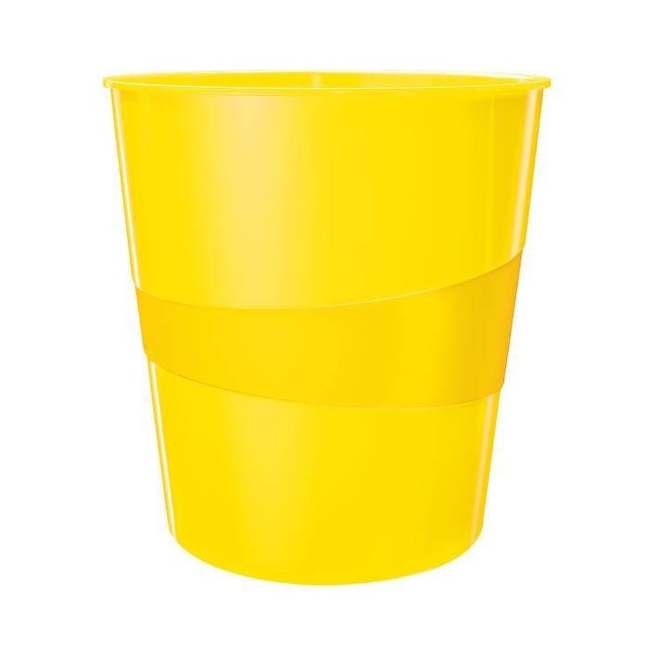 KOSZ NA ŚMIECI 15L LEITZ WOW 52781016 ŻÓŁTY METALICZNY