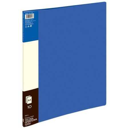 ALBUM OFERTOWY A4 GRAND 9001 120-1192 NIEBIESKL PVC 10 KIESZENI