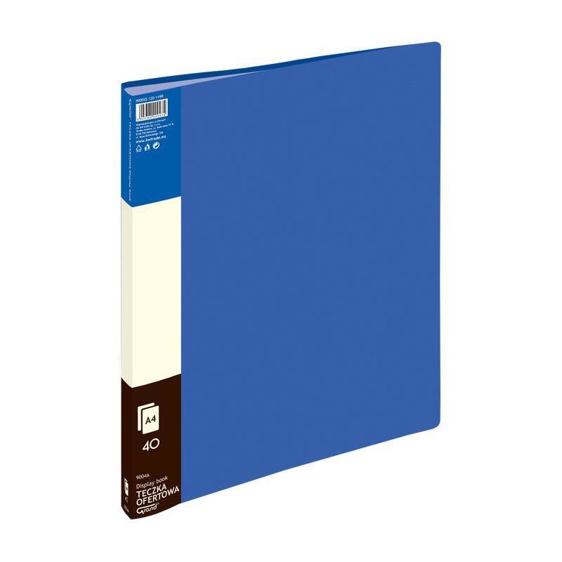 ALBUM OFERTOWY A4 GRAND 9004 120-1199 NIEBIESKL PVC 40 KIESZENI