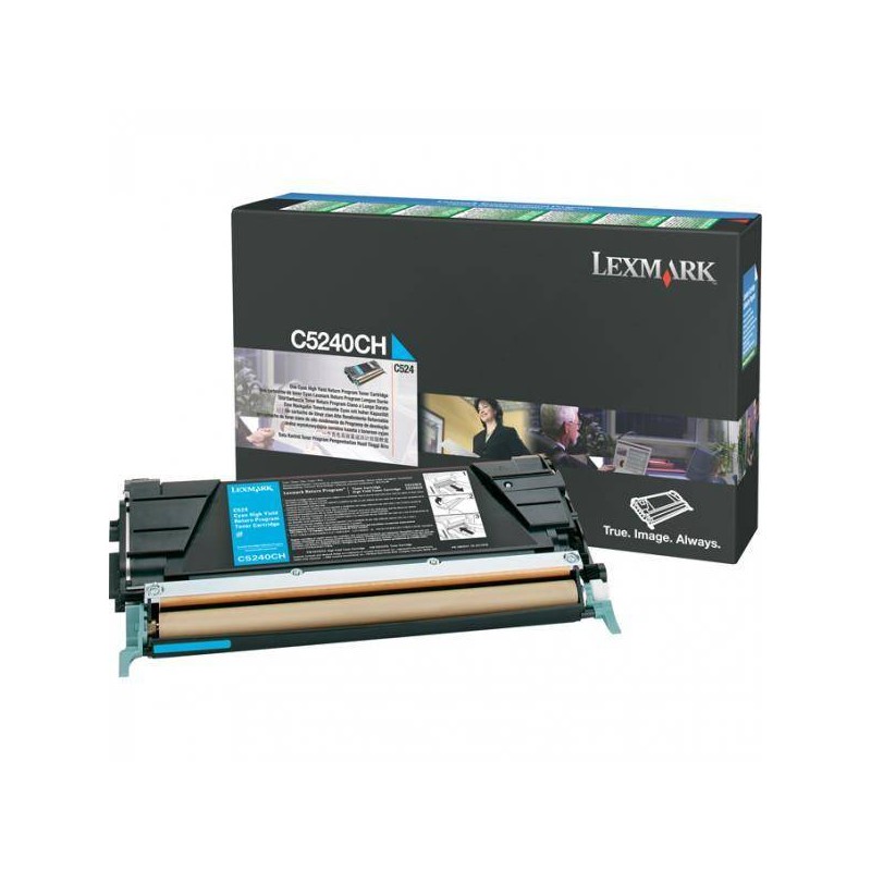 TONER ORYGINALNY LEXMARK C5240CH CYAN 5000 STRON