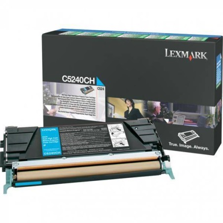 TONER ORYGINALNY LEXMARK C5240CH CYAN 5000 STRON