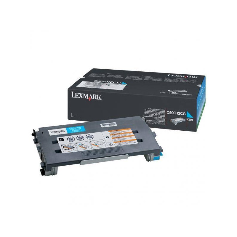 TONER ORYGINALNY LEXMARK C500H2CG CYAN 3000 STRON