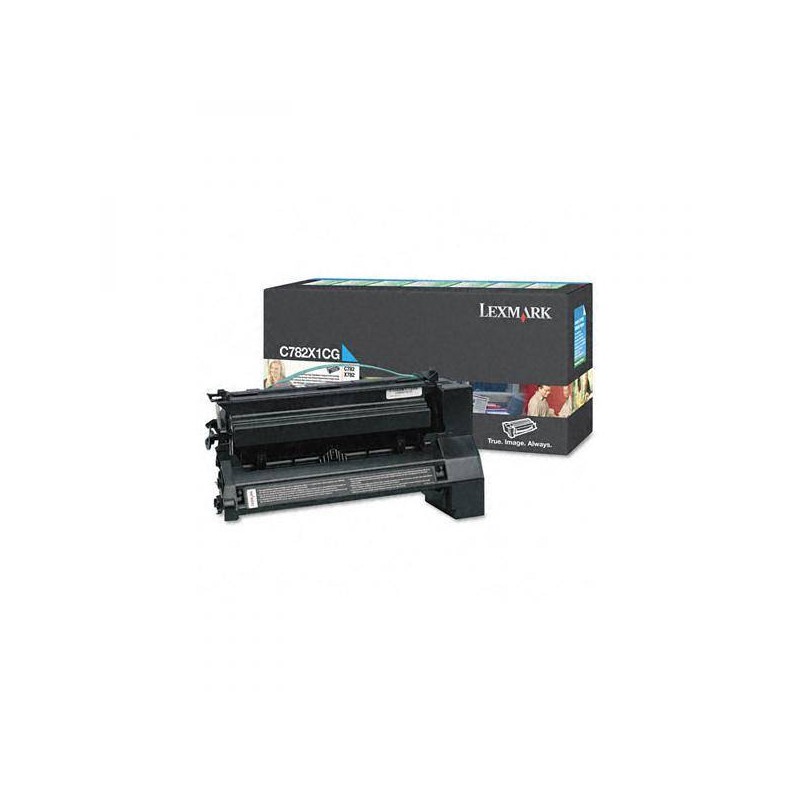 TONER ORYGINALNY LEXMARK C782X1CG CYAN 15000 STRON