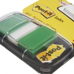 ZAKŁADKI INDEKSUJĄCE FOLIOWE 25,4X43,2MM 3M POST-IT®  680-3 ZIELONE 50SZT