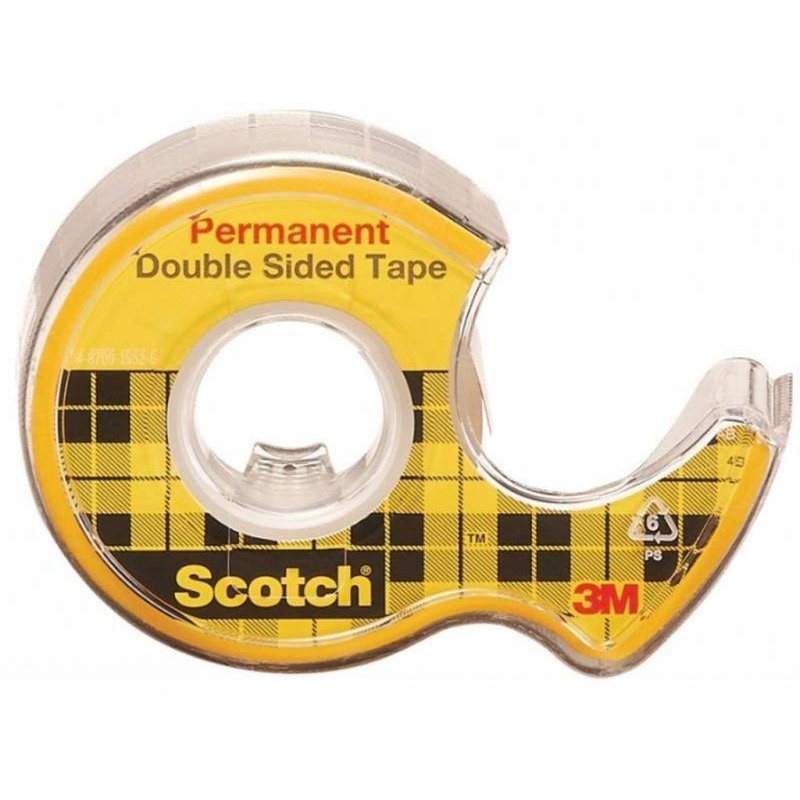 TAŚMA DWUSTRONNA Z DYSPENSEREM 12MMX6,3M 3M SCOTCH®  136D