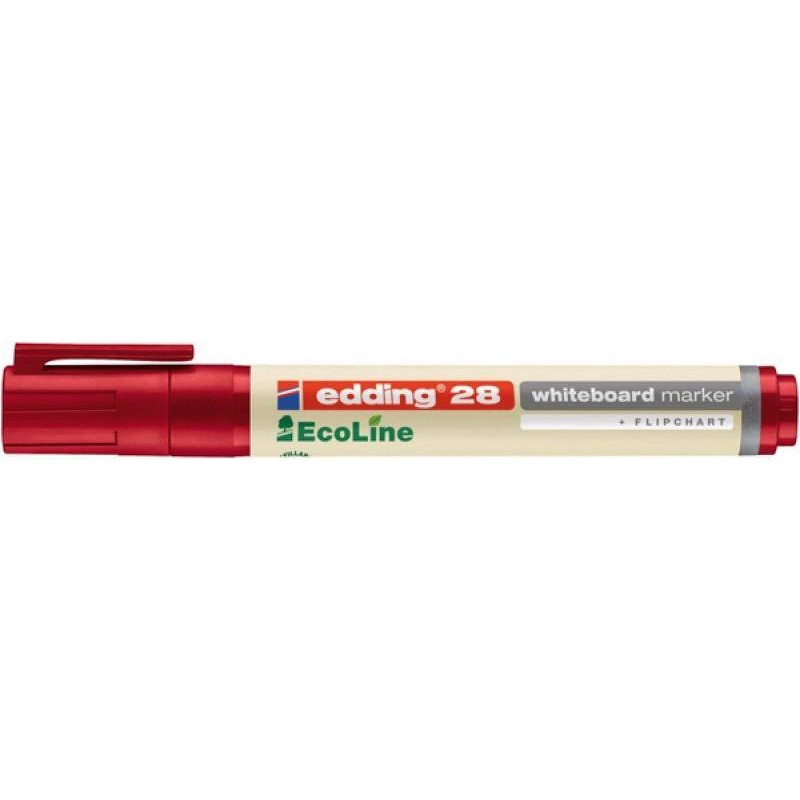 MARKER SUCHOŚCIERALNY EDDING ECOLINE 28 CZERWONY 1.5-3 MM