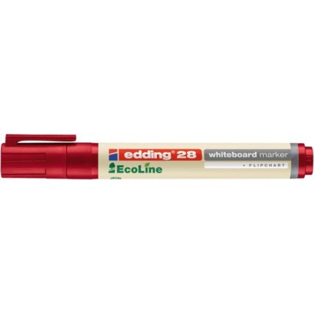 MARKER SUCHOŚCIERALNY EDDING ECOLINE 28 CZERWONY 1.5-3 MM