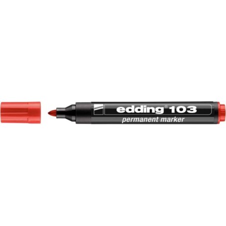 MARKER PERMANENTNY EDDING 103 CZERWONY 1.5-3MM