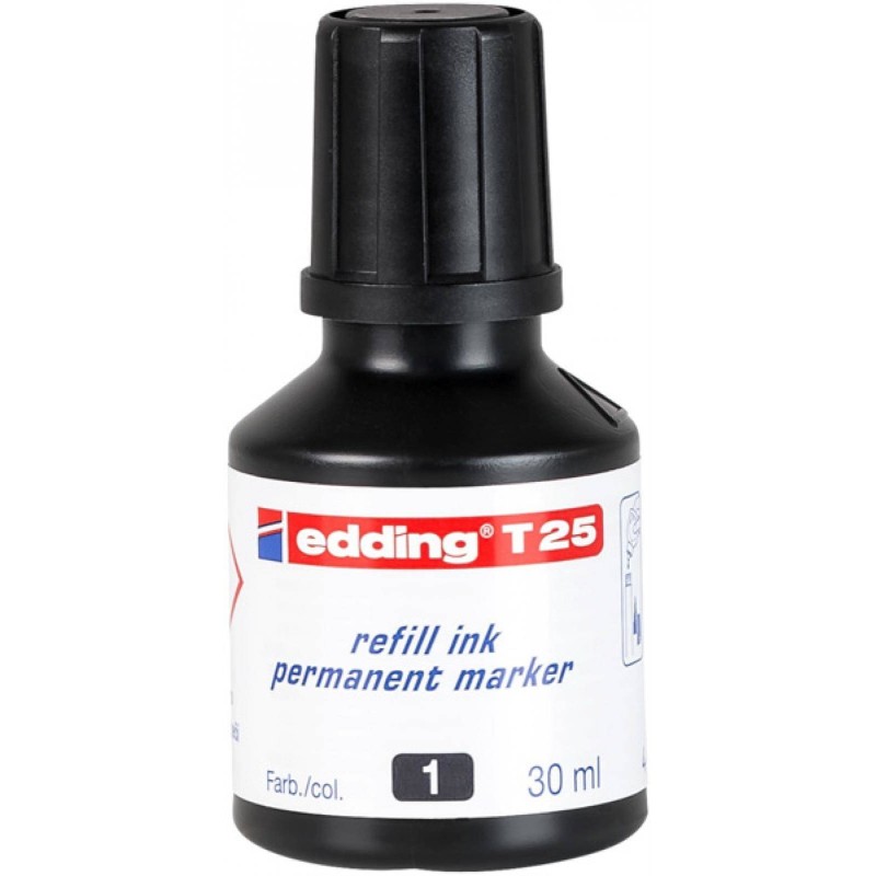 TUSZ DO MARKERÓW OLEJOWY EDDING T25 CZARNY 30ML