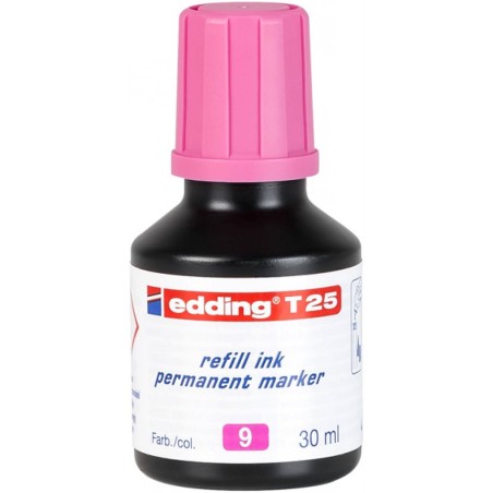 TUSZ DO MARKERÓW PERMANENTNY EDDING T 25 RÓŻOWY 30ML