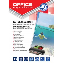 FOLIA DO LAMINOWANIA BŁYSZCZĄCA A3 OFFICE PRODUCTS 100MIC 100 SZT