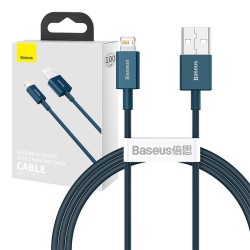 KABEL USB DO LIGHTNING BASEUS SUPERIOR SERIES, 2.4A, 1M (NIEBIESKI)