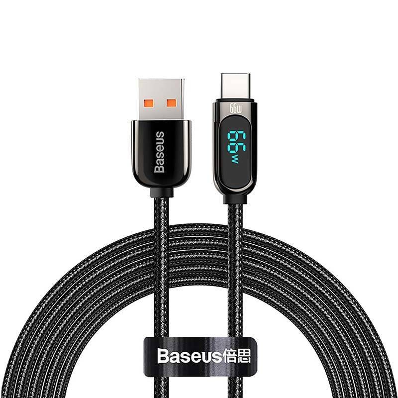 KABEL USB DO USB-C BASEUS DISPLAY, 66W, 1M (CZARNY)