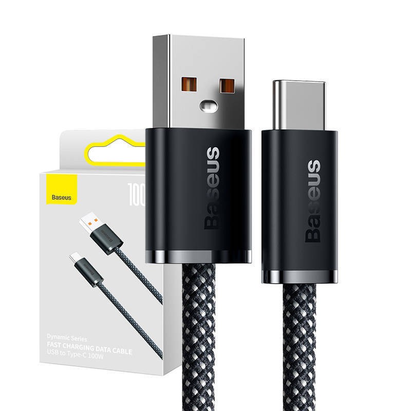 KABEL USB DO USB-C BASEUS DYNAMIC SERIES, 100W, 2M (CZARNY)