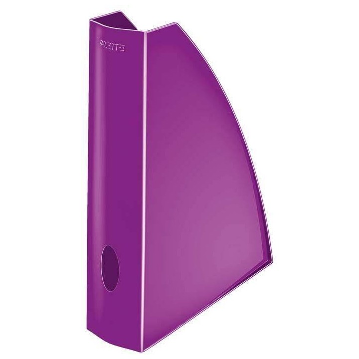 POJEMNIK NA CZASOPISMA&KATALOGI LEITZ WOW 60MM 52771062 FIOLETOWY METALICZNY