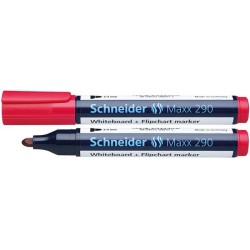 MARKER SUCHOŚCIERALNY SCHNEIDER MAXX 290 CZERWONY OKRĄGŁA 2-3MM