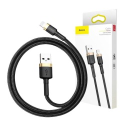 KABEL USB LIGHTNING  BASEUS CAFULE 2A 3M (ZŁOTO-CZARNY)