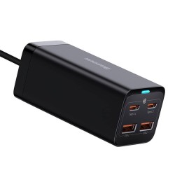 Ładowarka sieciowa Baseus GaN3 Pro 2xUSB-C + 2xUSB, 100W (czarna)