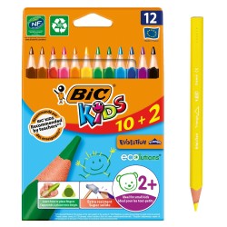 KREDKI OŁÓWKOWE BIC KIDS EVOLUTION TRIANGLE ECOLUTIONS 8871462 MIX*12