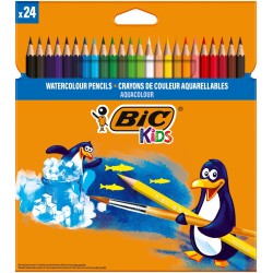 KREDKI OŁÓWKOWE BIC KIDS AQUACOULEUR 8575635 MIX*24