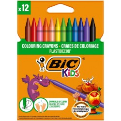 KREDKI ŚWIECOWE BIC KIDS PLASTIDECOR 945764 MIX*12