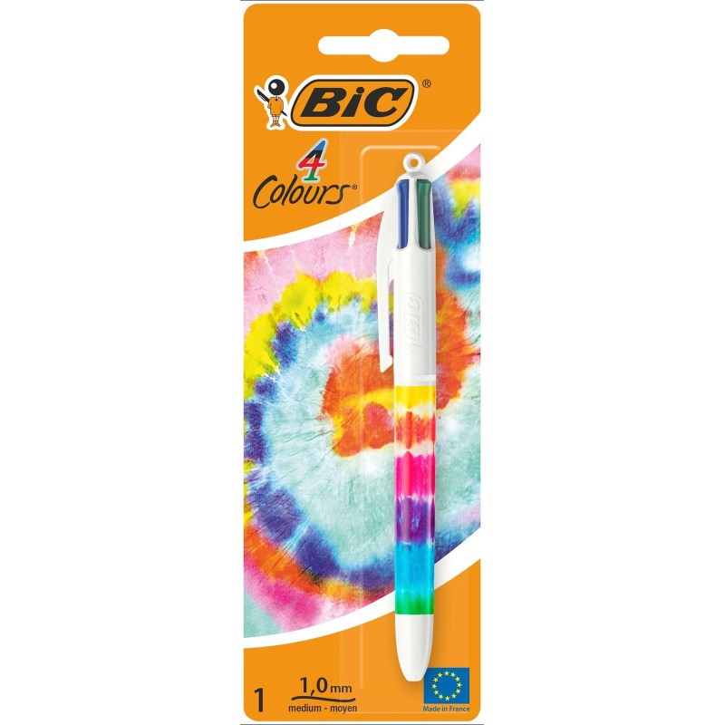 DŁUGOPIS BIC 4 COLOURS DECORS 503806 CZTEROKOLOROWY 1.0MM BLISTER