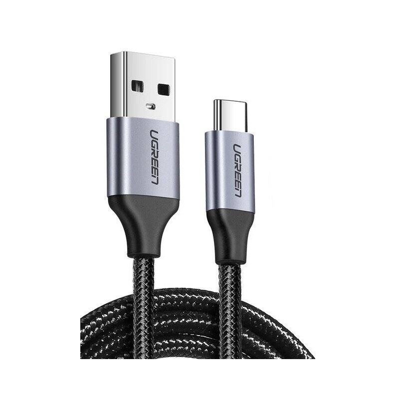 KABEL USB DO USB-C QC3.0 UGREEN 	US288 0,5M Z ALUMINIOWĄ WTYCZKĄ (CZARNY)