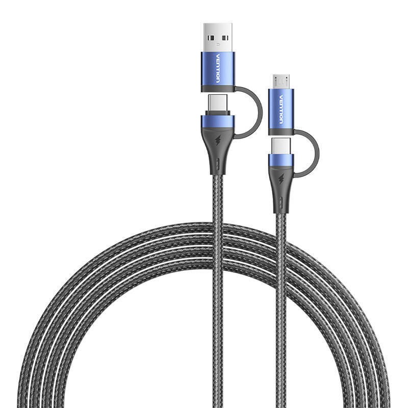 KABEL 4W1 USB 2.0 VENTION CTLLH 1M (CZARNY)