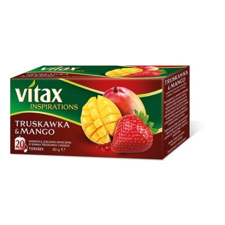 HERBATA TRUSKAWKA I MANGO VITAX INSPIRATIONS 20 TOREBEK