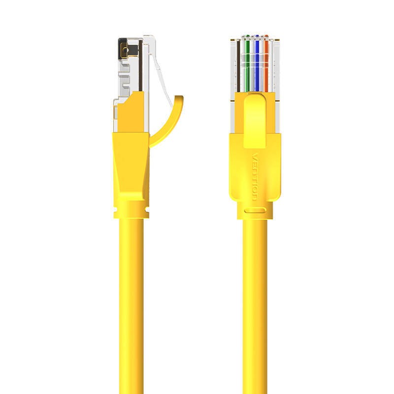 KABEL SIECIOWY UTP CAT6 VENTION IBEYH RJ45 ETHERNET 1000MBPS 2M ŻÓŁTY