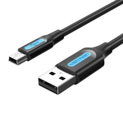 KABEL USB 2.0 A DO MINI-B VENTION COMBD 0,5M CZARNY PVC