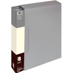 ALBUM OFERTOWY A4 GRAND 9010 120-1830 SZARY PVC 100 KIESZENI