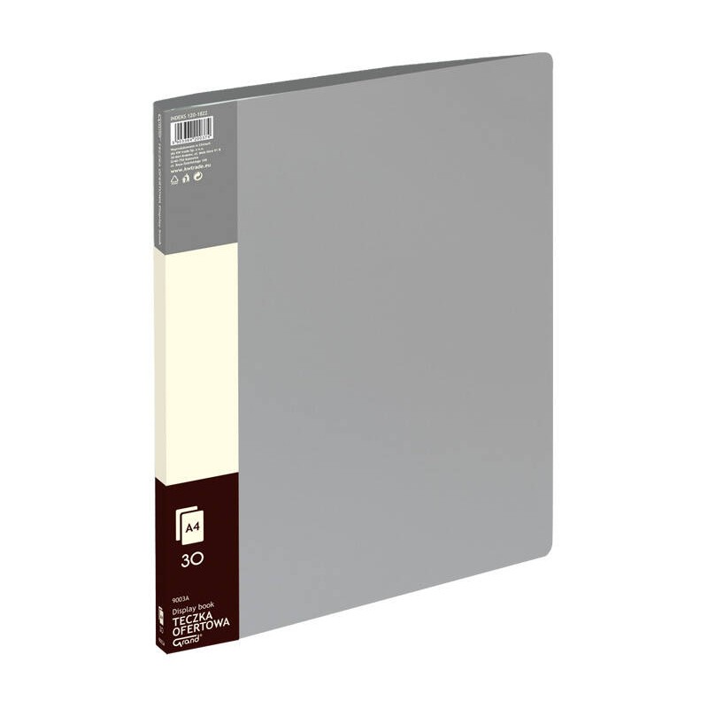 ALBUM OFERTOWY A4 GRAND 9003 120-1822 SZARY PVC 30 KIESZENI